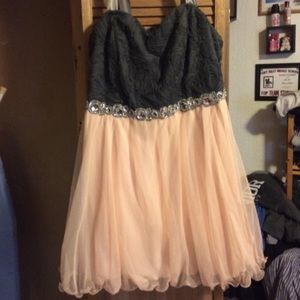 Short plus size formal/prom dress